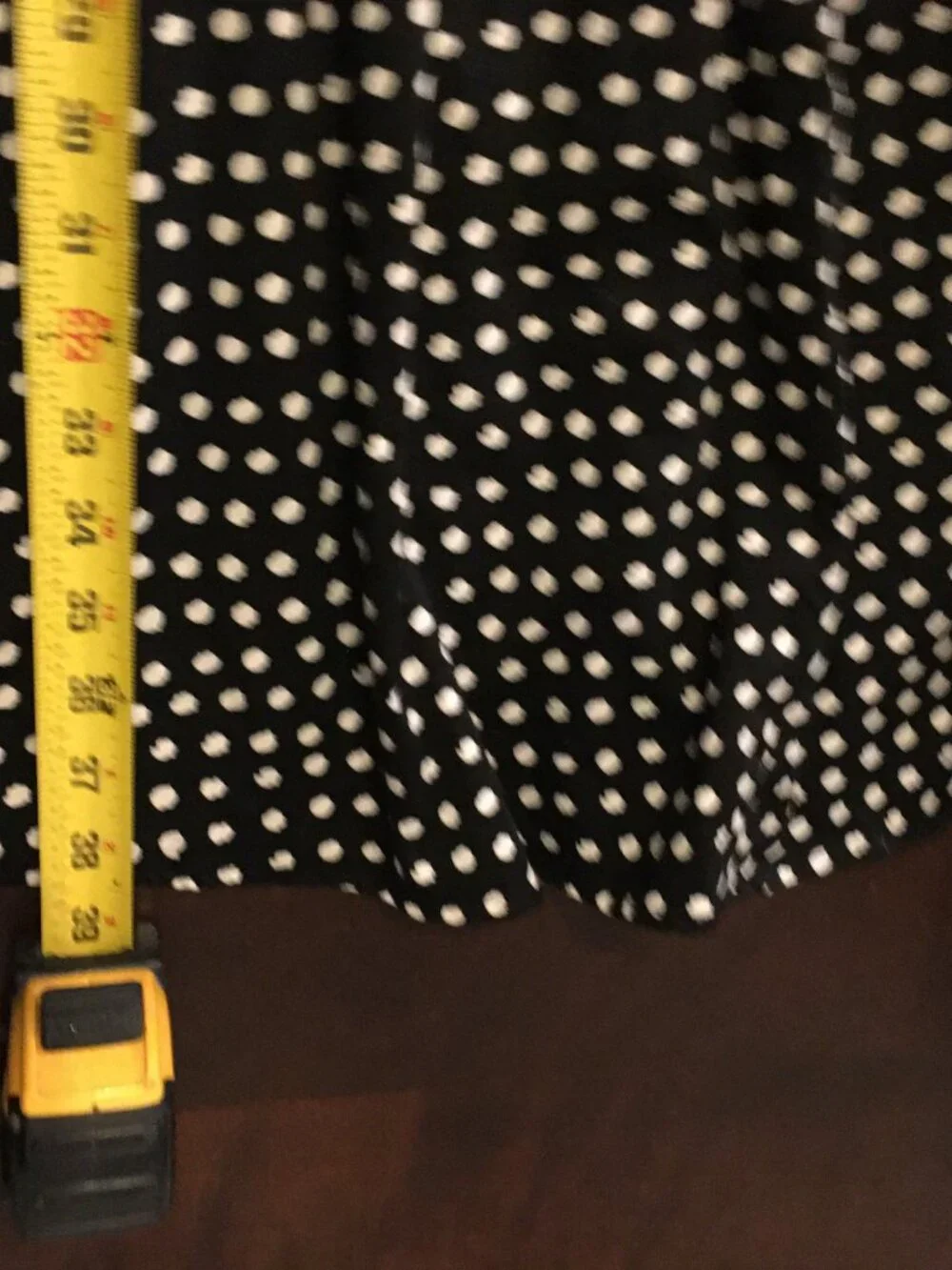 Jessica Simpson Retro B&W Polka Dot Sleeveless Fit & Flare Dress w/pockets Sz 12 - Picture 10 of 10